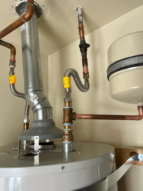 Water heater installation and plumbing repair in The Estates At Wiedemann Mansion